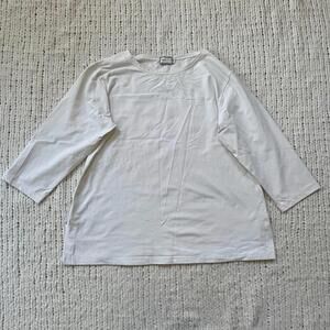 Women's Sympli Three Quarter Sleeve White Shirt - Size 10